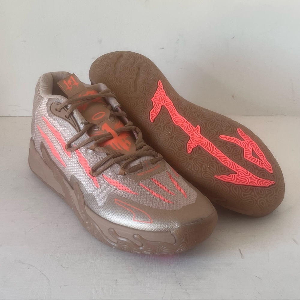 Size 13 - Puma LaMelo Ball MB.03 Chinese New Year Gold/Peach Basketball Sneakers